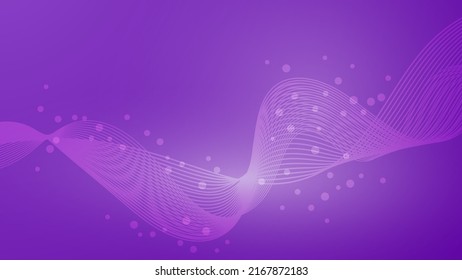 abstract smooth curve line on purple gradient lighting color background with blank space for website banner and poster or decorative presentation and modern graphic design