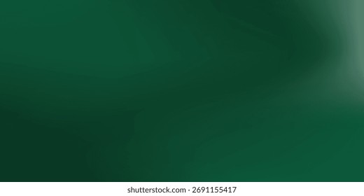 Abstract smooth dark green gradient background simple.
