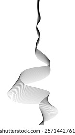 Abstract smooth flowing wavy line background for technology future concept vector illustration