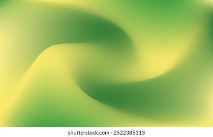 Abstract smooth fluid background. Modern green and yellow gradient with motion composition texture for banner, display, surface, decoration, idea, flier, advertising, landing page, greeting, header