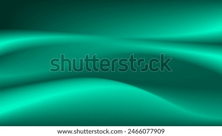 Abstract smooth fluid background. Modern aqua green gradient with motion of cloud shape illustration texture for banner, poster, display, surface, decoration, page, idea, flier, backdrop