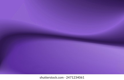 Abstract smooth fluid curved background. Modern dark violet gradient with motion composition illustration texture for banner, poster, display, surface, decorative