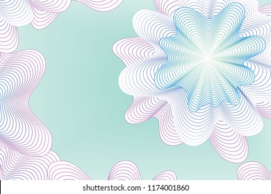 Abstract smooth forms with dynamic wavy lines on a light background. Vector design.
