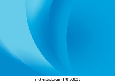 Resumen del vector de plantilla de diseño de fondo azul fresco y suave, fondo de degradado de malla azul borrosa
