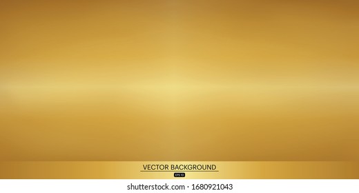 Abstrakter, glatter, goldener Hintergrund der Vektorillustration. goldene glänzende Illustration. kreatives Design. 
