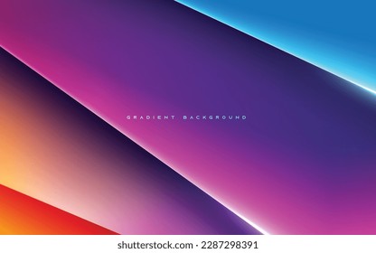 Abstract smooth gradient color background with light diagonal