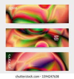 Abstract smooth gradient colors shiny flare moving effect. Northern lights vector background. Glowing hologram texture futuristic outer space energy flow creates psychedelic pattern.