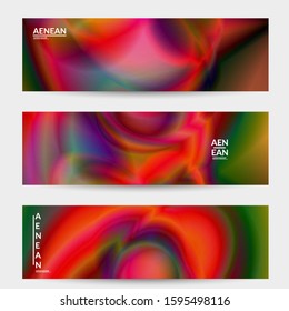 Abstract smooth gradient colors shiny flare moving effect. Northern lights vector background. Glowing hologram texture futuristic outer space energy flow creates psychedelic pattern.