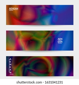 Abstract smooth gradient colors shiny flare moving effect. Northern lights vector background. Glowing hologram texture futuristic outer space energy flow creates psychedelic pattern.