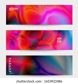 Abstrakter, glatter Farbverlauf-Effekt glänzende Fackelbewegung. Nordlichter Vektorillustration Hintergrund. Glühende Hologramm-Textur futuristische Weltraumenergie-Fluss schafft psychedelisches Muster.