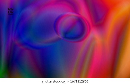 Color de gradiente liso abstracto efecto de movimiento brillante. Fondo vectorial de las luces del norte. La textura holográfica futurista del espacio exterior genera un patrón psicodélico.