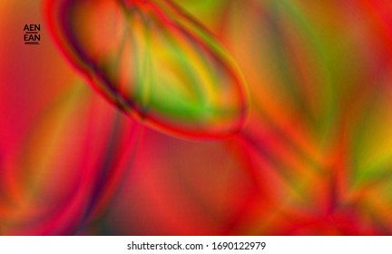 Abstract smooth gradient colors shiny flare moving effect. Northern lights vector background. Glowing hologram texture futuristic outer space energy flow creates psychedelic pattern.