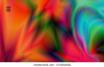 Color de gradiente liso abstracto efecto de movimiento brillante. Fondo vectorial de las luces del norte. La textura holográfica futurista del espacio exterior genera un patrón psicodélico.
