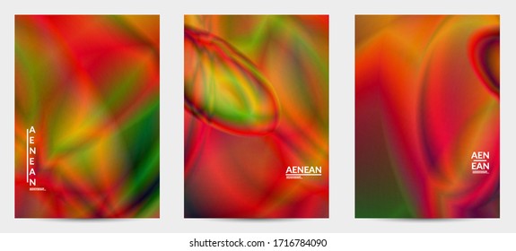Abstract smooth gradient colors shiny flare moving effect. Northern lights vector background. Glowing hologram texture futuristic outer space energy flow creates psychedelic pattern.
