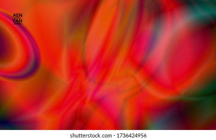Abstract smooth gradient colors shiny flare moving effect. Northern lights vector background. Glowing hologram texture futuristic outer space energy flow creates psychedelic pattern.