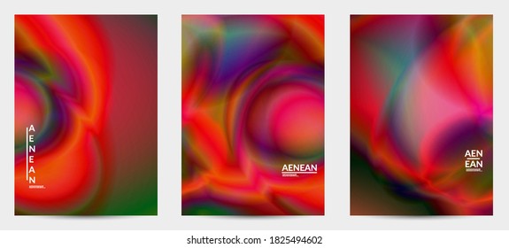 Abstract smooth gradient colors shiny flare moving effect. Northern lights vector background. Glowing hologram texture futuristic outer space energy flow creates psychedelic pattern.