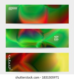 Abstract smooth gradient colors shiny flare moving effect. Northern lights vector background. Glowing hologram texture futuristic outer space energy flow creates psychedelic pattern.