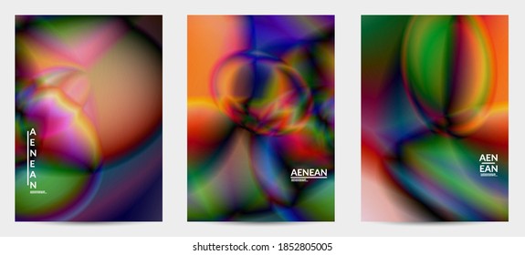 Abstract smooth gradient colors shiny flare moving effect. Northern lights vector background. Glowing hologram texture futuristic outer space energy flow creates psychedelic pattern.