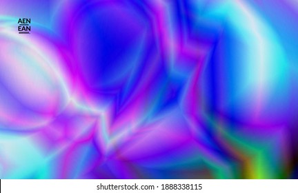 Abstrakter, glatter Farbverlauf-Effekt glänzende Fackelbewegung. Nordlichter, Vektorhintergrund. Glühende Hologramm-Textur futuristische Weltraumenergie-Fluss schafft psychedelisches Muster.