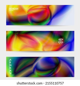 Abstract smooth gradient colors shiny flare moving effect. Northern lights vector background. Glowing hologram texture futuristic outer space energy flow creates psychedelic pattern.