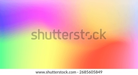 An abstract, smooth gradient mesh background featuring pastel, blurred rainbow colors like violet, yellow, red, orange, blue, and pink.
