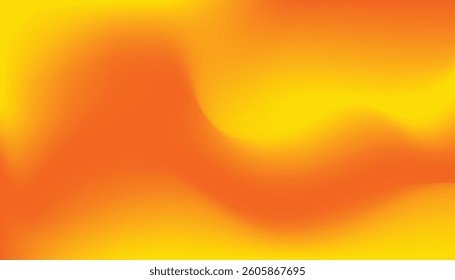 Abstract smooth gradient of orange and yellow with fluid texture and motion