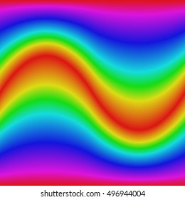 Abstract smooth gradient rainbow wave design background