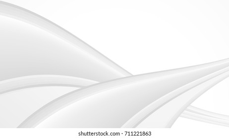 Abstract Smooth Gradient White and Gray Vector Backgrounds
