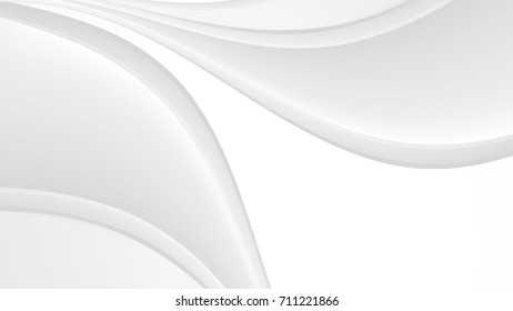 Abstract Smooth Gradient White and Gray Vector Backgrounds