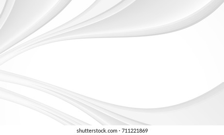 Abstract Smooth Gradient White and Gray Vector Backgrounds