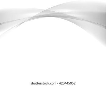 Abstract smooth gray background wave vector design. 