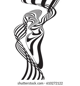 abstract smooth gray wave curve motion lines graphic