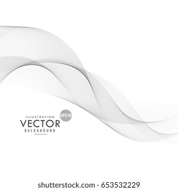 abstract smooth gray wavy lines background