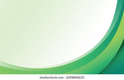 Abstrakte glatte grüne Farbverlauf Welle Präsentation Hintergrund