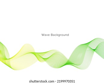 Resumen vector de fondo de onda moderna verde suave