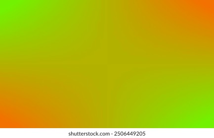 Abstract smooth green and orange background. Gradient mesh illustration for digital wallpaper, room backdrop, advertising display, banner, surface, landing page, website cover