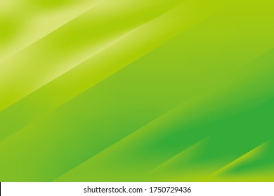 Abstract Smooth Green Stripe Gradient Background Design, Fresh Green Background Template Vector
