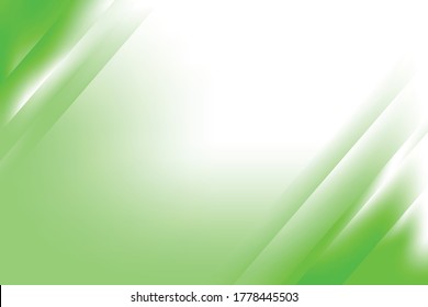 Abstract Smooth Green and White Background Design Template Vector, Blurry Green and White Background with Copy Space for Text

