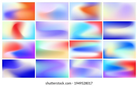 Abstract smooth holographic background collection 