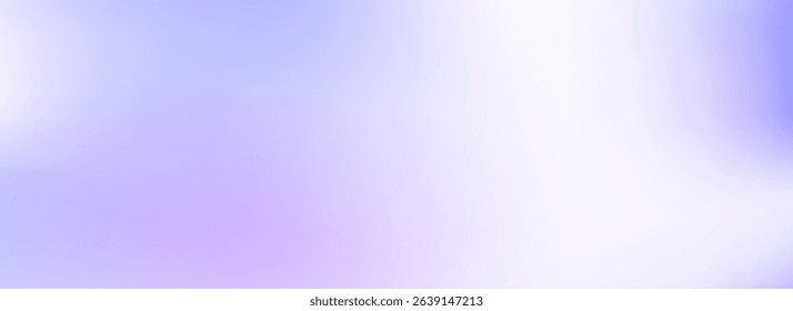 Abstract smooth lavender gradient background. Soft light violet wallpaper. Pastel lilac color backdrop for banner, flyer, presentation, advertising. Vector subtle blurred light purple liquid cover