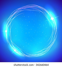 Abstract smooth light circle vector background. Eps 10.