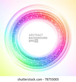 Abstract smooth light circle vector background. Eps 10.