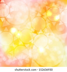 Abstract smooth light circles vector background. Vector illustration EPS10