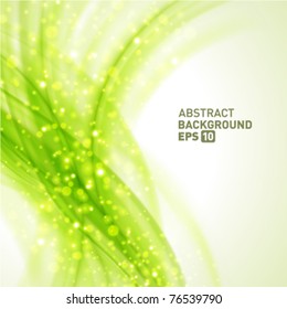 Abstract smooth light lines vector background. Eps 10.