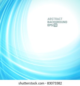 Abstract smooth light lines vector background. Eps 10.