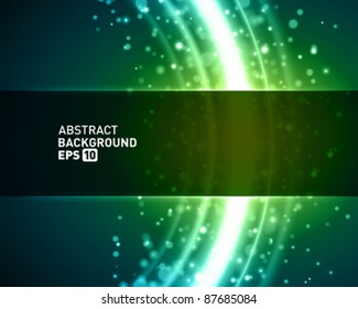 Abstract smooth light lines vector background. Eps 10.