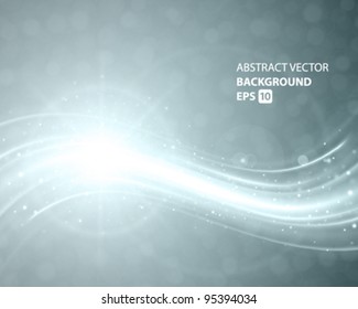 Abstract smooth light lines vector background. Eps 10.