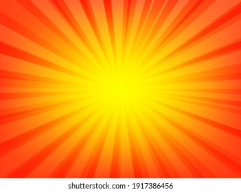 Abstract smooth light orange rays perspective background