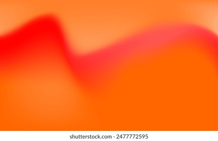 Abstract smooth line shape background. Modern red and orange gradient with motion composition illustration texture for banner, poster, display, surface, decoration, page, idea, flier, advertising