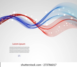 Abstract smooth lines on gray background